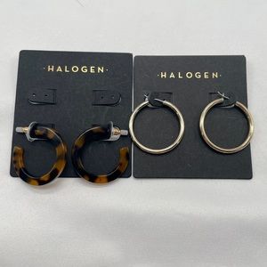 Halogen Hoop Earrings (NWT)